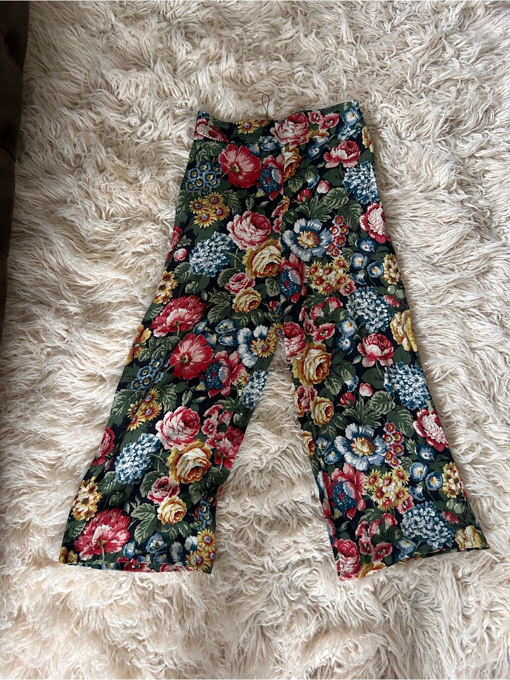 NWOT Zara Floral Wide-Leg Pants